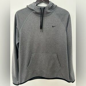 Nike Gray Therma-Fit Hoodie Hooded Pullover Sweater Sweatshirt Women’s Medium